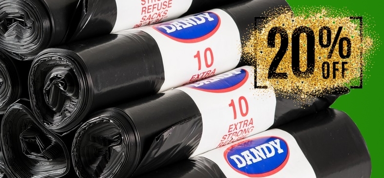 20% off black sacks!